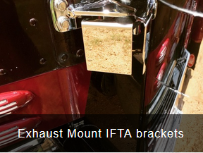 Stainless Steel EXHAUST MOUNT IFTA BRACKET- PAIR