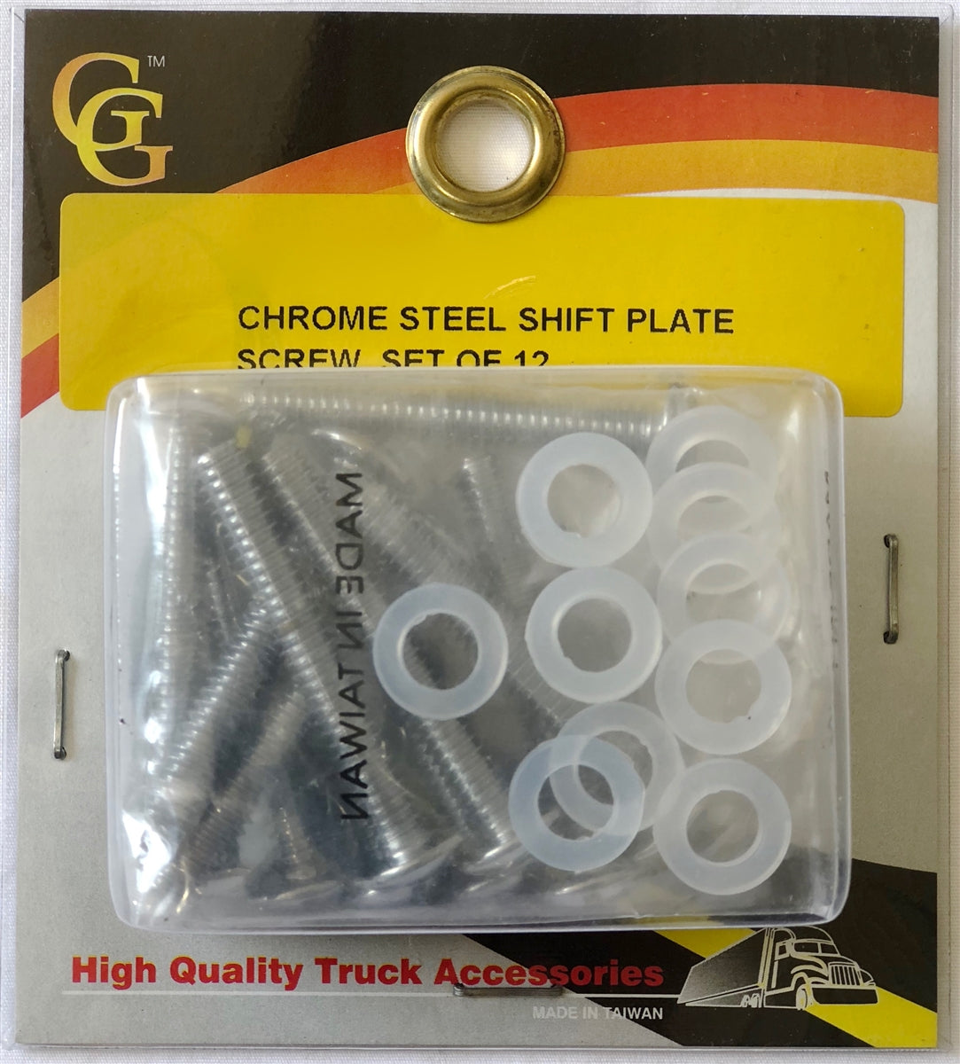 CR. STEEL SHIFT PLATE SCREW SET=12PCS