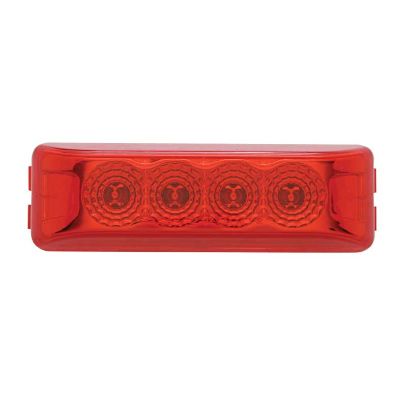 4 LED Reflector Rectangular Clearance Marker