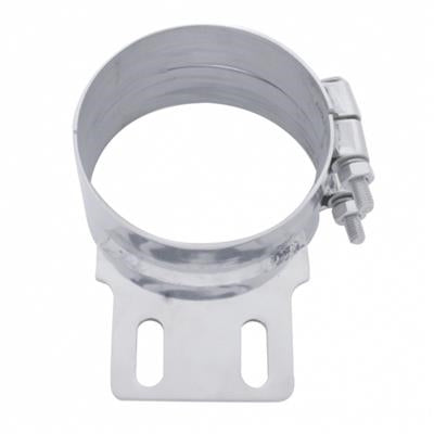 5" Stainless Steel Butt Joint Exhaust clamp - Straight Bracket