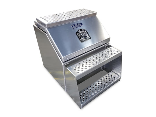 12" Big Mouth Step Box w/Aluminum Checkerplate lid *recommended used with P/N 1900 for mounting