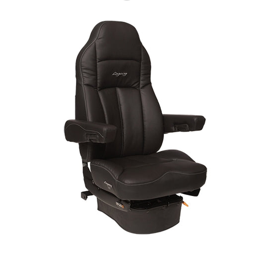Seats Inc. Legacy Silver Black Leather High Back