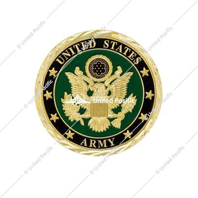 1-3/4" U.S. Military Adhesive Metal Medallion - Army
