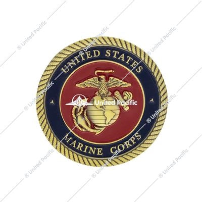 1-3/4" U.S. Military Adhesive Metal Medallion - Marine Corps