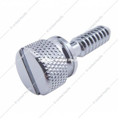 1/4"-20 Peterbilt Dash Screw - Knurled Screw Head With Plain Slotted Top (14 Pack)