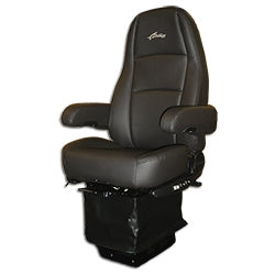 Sears Seating Atlas II DLX Standard Base High Back Seat With Dual Armrests - Black Ultra-Leather