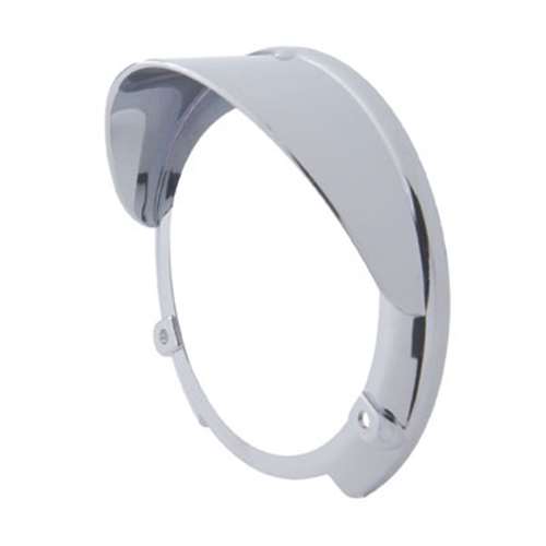 Round Turn Signal Light Bezel w/ Visor