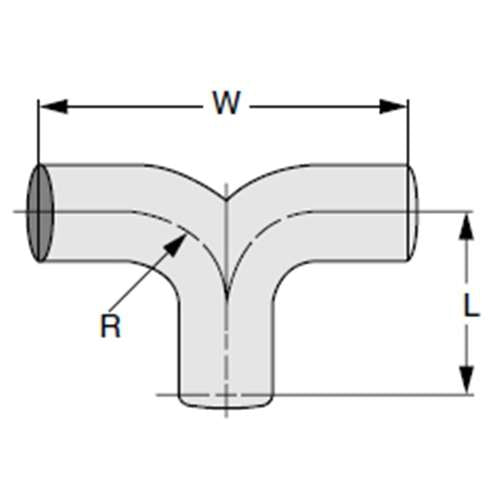 EXHAUST Y-DIVIDER - CARBON STEEL 5"