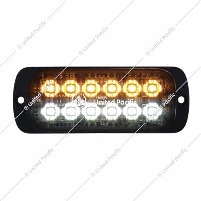 12 High Power LED Super Thin Warning Light - Amber LED & White LED (Bulk)