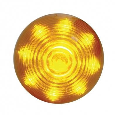 9 LED 2" Round Beehive Light (Clearance/Marker) - Amber LED/Amber Lens