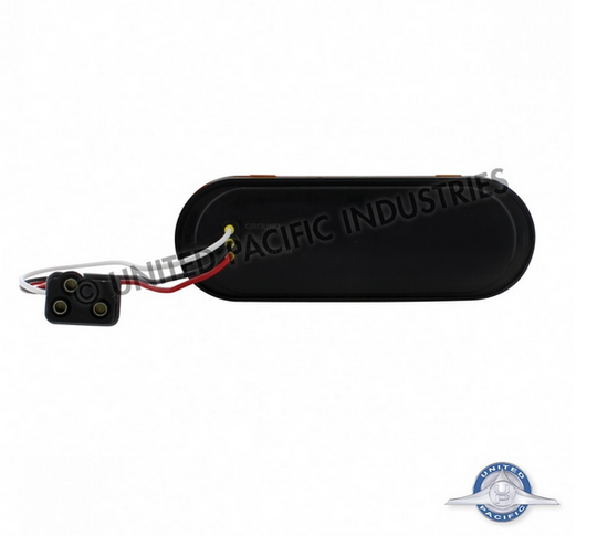 10 LED 6" Oval Turn Signal Light - Amber LED/Amber Lens