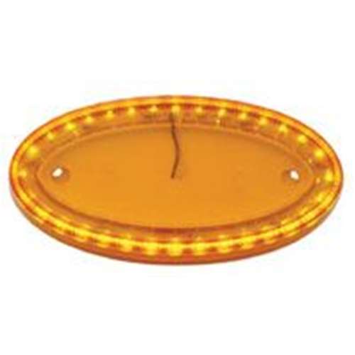 32 LED Large Peterbilt Emblem Light - Amber LED/Amber Lens