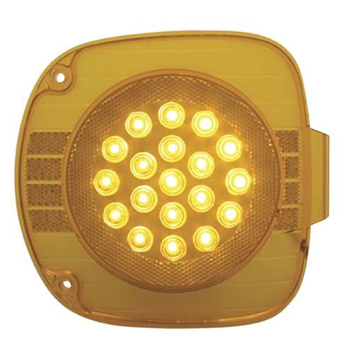 22 LED Turn Signal Light For 1996-2010 Freightliner Century - Amber LED/Amber Lens