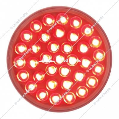 36 LED 4" Round Light (Stop, Turn & Tail) - Red/Clear Lens