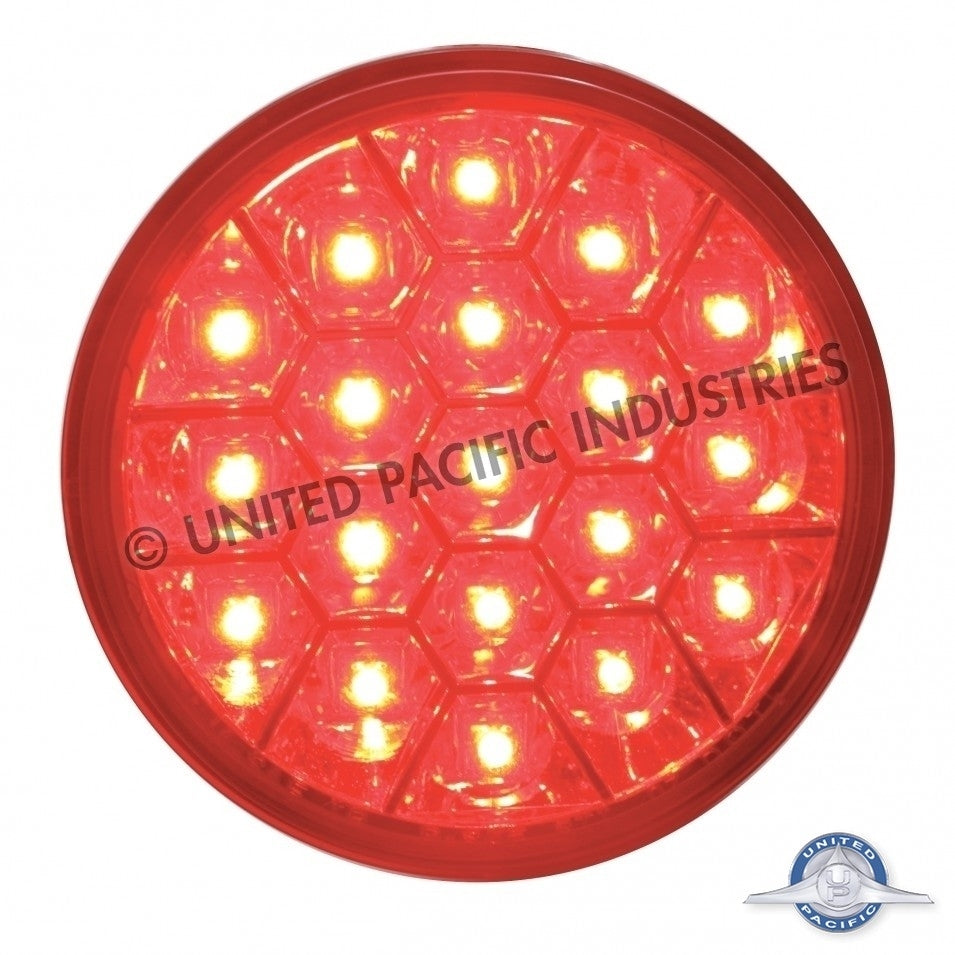 19 LED 4" Reflector Turn Signal Light - Amber LED/Amber Lens