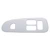 Chrome Plastic Window Switch Trim For 2008+ Peterbilt 389/388- Driver  (3 Large & 1 Small Opening)
