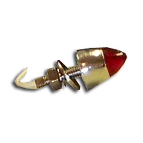 CR. LIGHTED BULLET NUT KIT W/ RED LENS