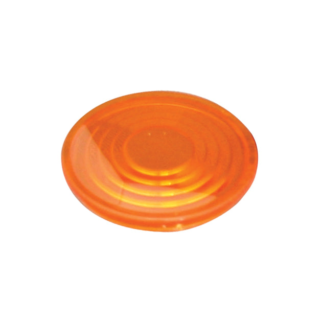 AMBER 1-9/16" ROUND CAB DOME LIGHT LENS FOR PETE 2006 UP
