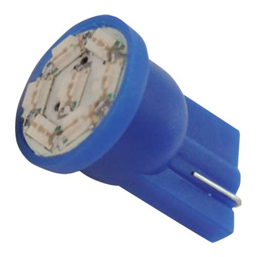 #194/168 BLUE 7-LED LIGHT BULBS, 12V, PAIR