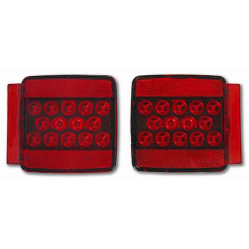 UNDER 80" UNIV. STUD-MOUNT TRAILER RED LED W LIC LED, L/H