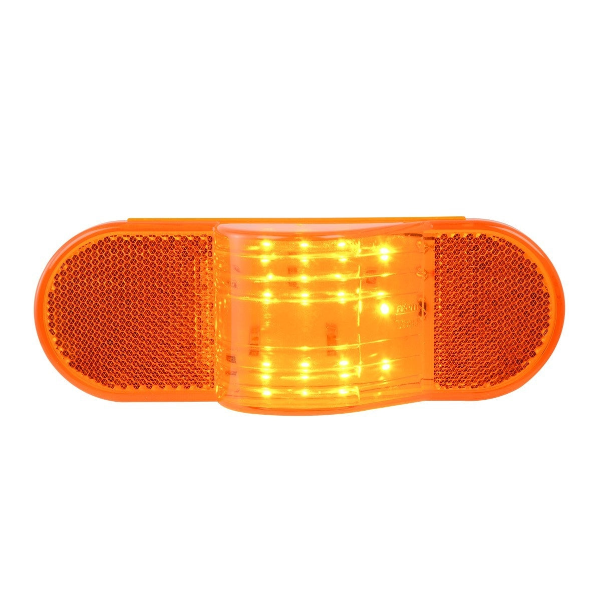 OVAL AMBER/AMBER SIDE MARKER/ TURN 12 LED SEALED LIGHT