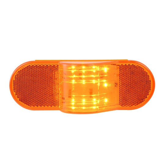 OVAL AMBER/AMBER SIDE MARKER/ TURN 12 LED SEALED LIGHT