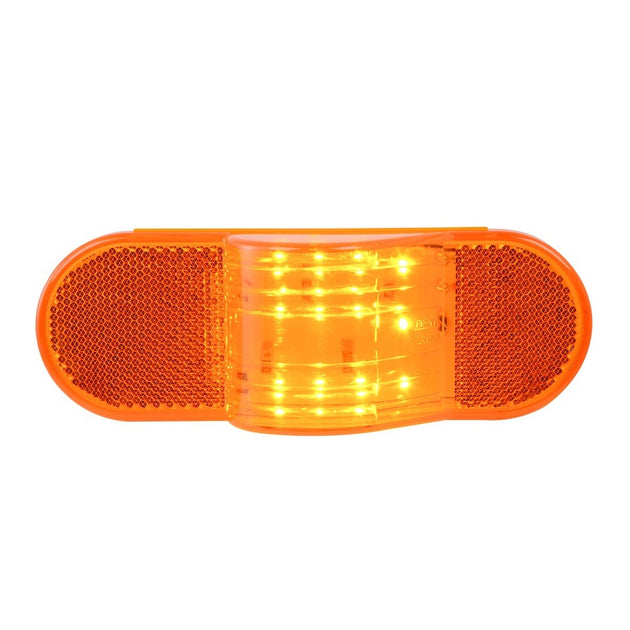 OVAL AMBER/AMBER SIDE MARKER/ TURN 12 LED SEALED LIGHT