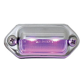 LICENSE/INTERIOR PURPLE 2-LED LIGHT, CHROME HOUSING