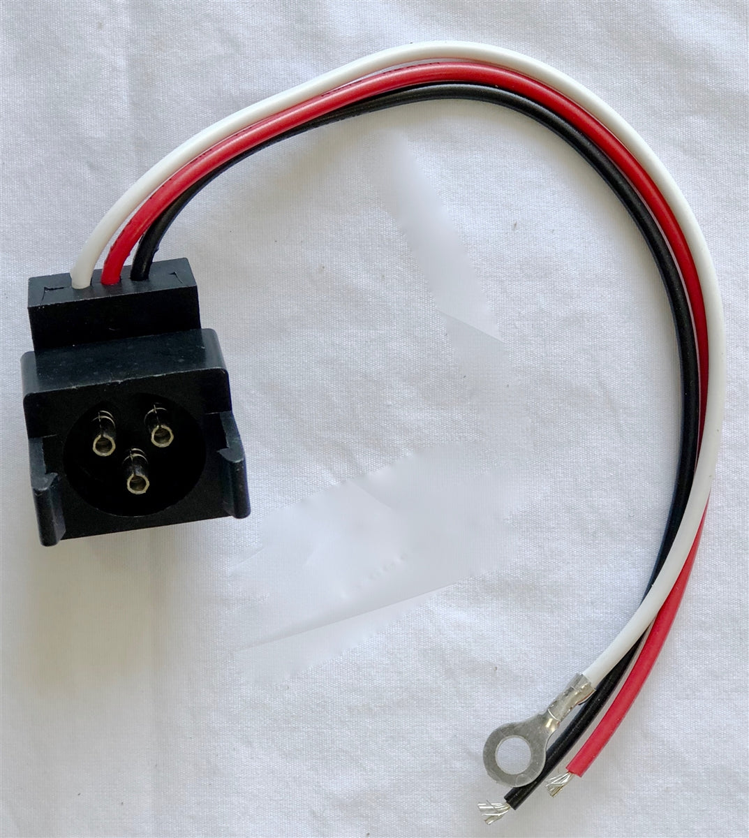 Round Male 3 Pin To 3 Wire Light Adapter Plug