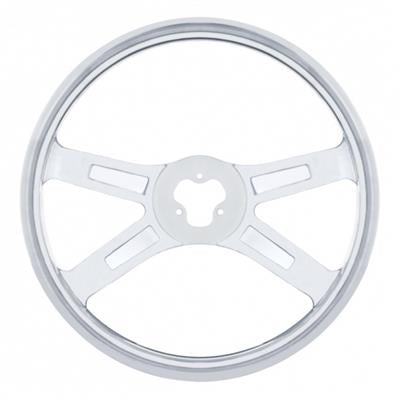 18" Stainless Steel 4 Spoke Steering Wheel