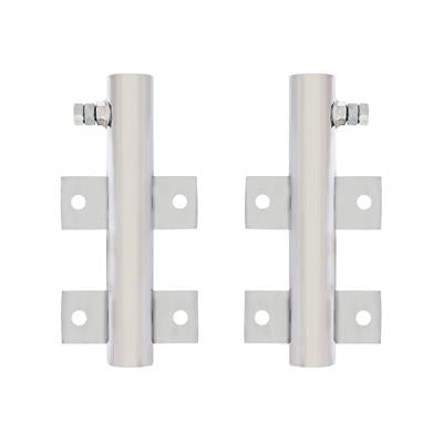 Warning Flag Holder - Chrome (Pair)