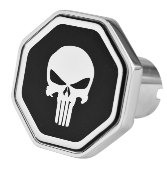 Punisher Logo Octagon Knob Black/Chrome 190