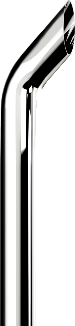 EXHAUST PIPE COWBOY TIP 7"D X 96"L NO REDUCTION 1 PIECE