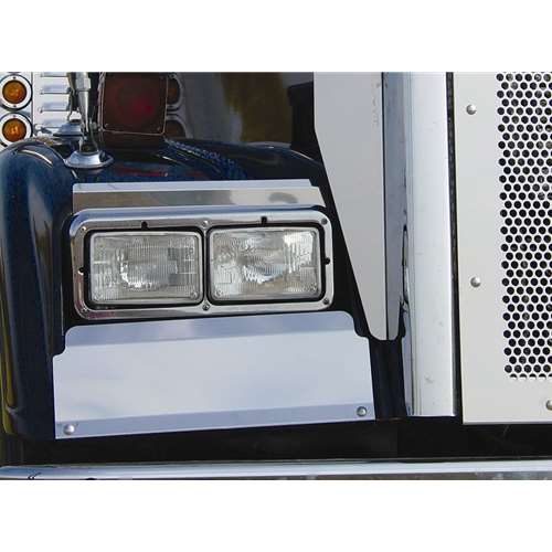 Freightliner Classic Fender Guards Stainless Steel Set Freightliner Classic Fender Guards Stainless Steel Set