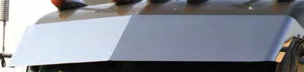 PB ULTRA/FLAT 14" BLIND MNT DROP VISOR 87+ AB&DOOR MIRROR