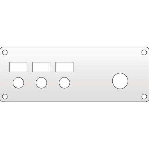 KW IGNITION SWITCH PANEL TRIM (3 HOLES), -2001