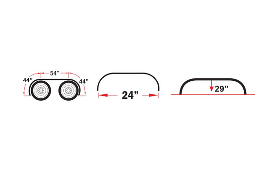 Fenders - Full - 142" Smooth BOSS (44"-54"-44") - 14 Ga.