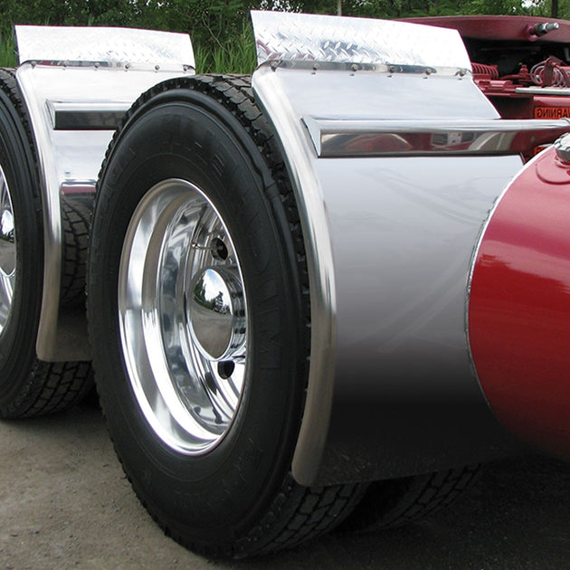 38" ROLLIN'LO STAINLESS STEEL QUARTER FENDER KIT WITH ROLLED EDGE