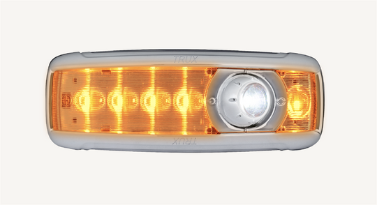 KW Over Door Chrome Interior LED Light W/ Dual Function 6 Colors