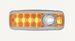 KW Over Door Chrome Interior LED Light W/ Dual Function 6 Colors