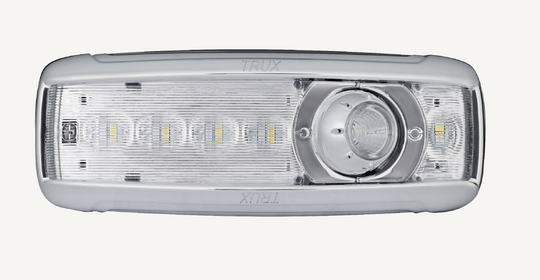 KW Over Door Chrome Interior LED Light W/ Dual Function 6 Colors