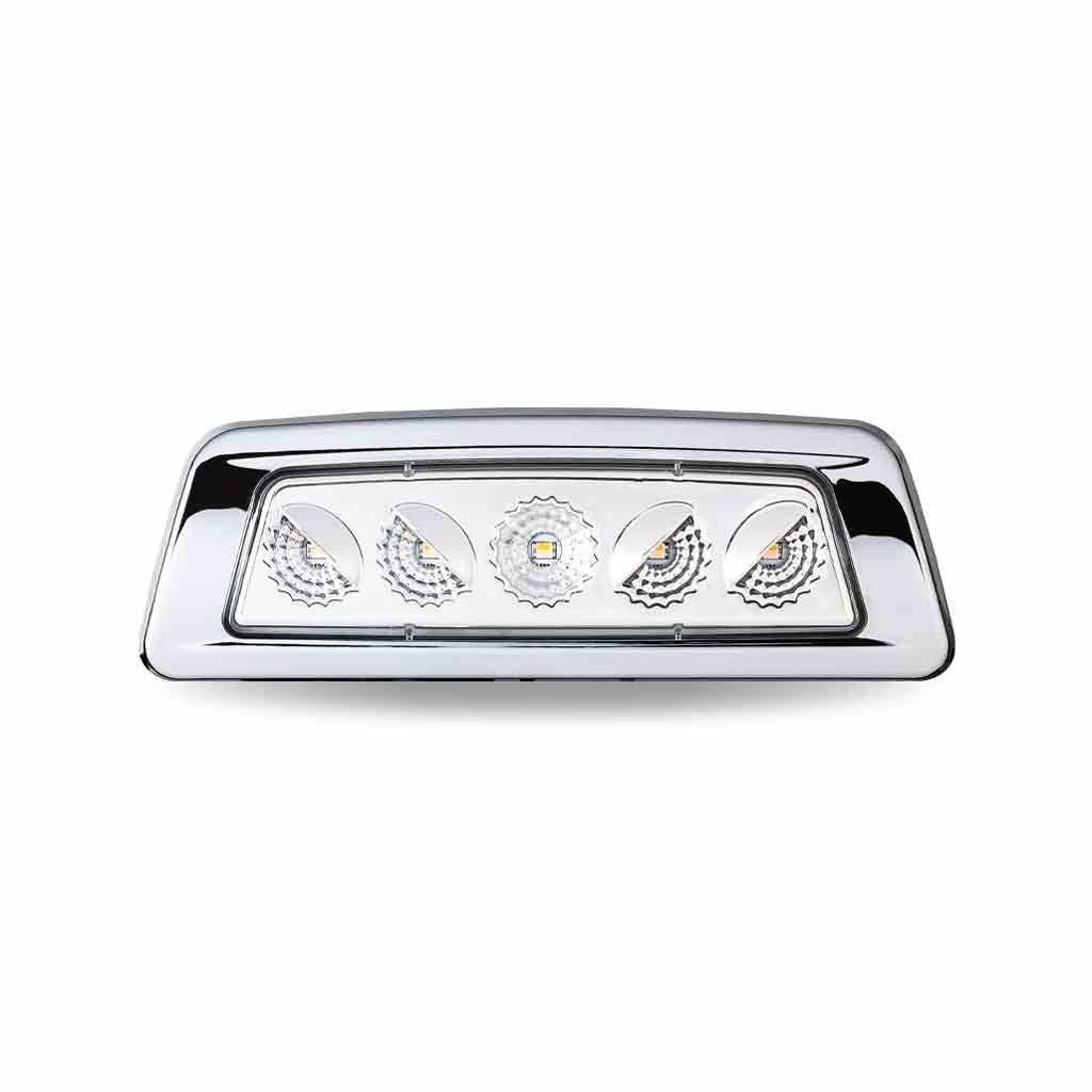 KENWORTH DUAL REVOLUTION AMBER TURN & MARKER TO PURPLE AUXILIARY FENDER LED LIGHT - DRIVER SIDE