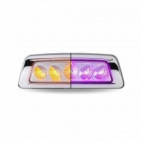 KENWORTH DUAL REVOLUTION AMBER TURN & MARKER TO PURPLE AUXILIARY FENDER LED LIGHT - DRIVER SIDE
