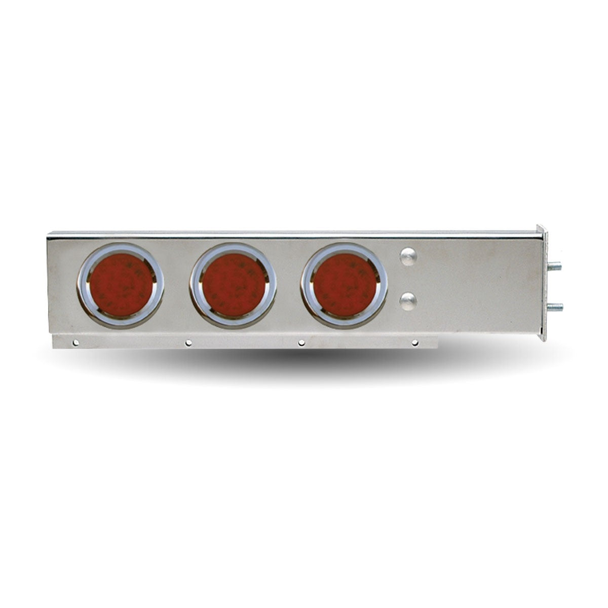 FLAT TOP MUD FLAP HANGER WITH 2 1/2" BOLT SPACING & 4" LEDS