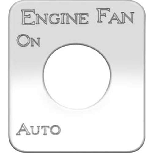 S/S SWITCH PLATE ENGINE FAN