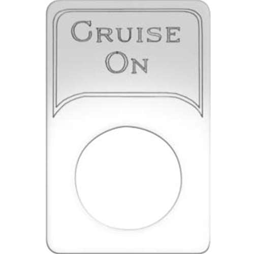 S/S INDICATOR LIGHT PLATE CRUI