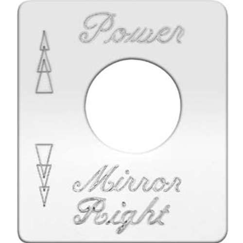 S/S SWITCH PLATE POWER MIRROR
