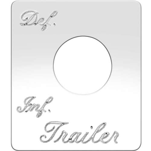 SWITCH PLATE S/S TRAILER AIR