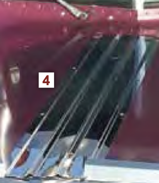 PB 359 CENTER HOOD TRIM, EXTENDED HOOD W/HW DIMPLED